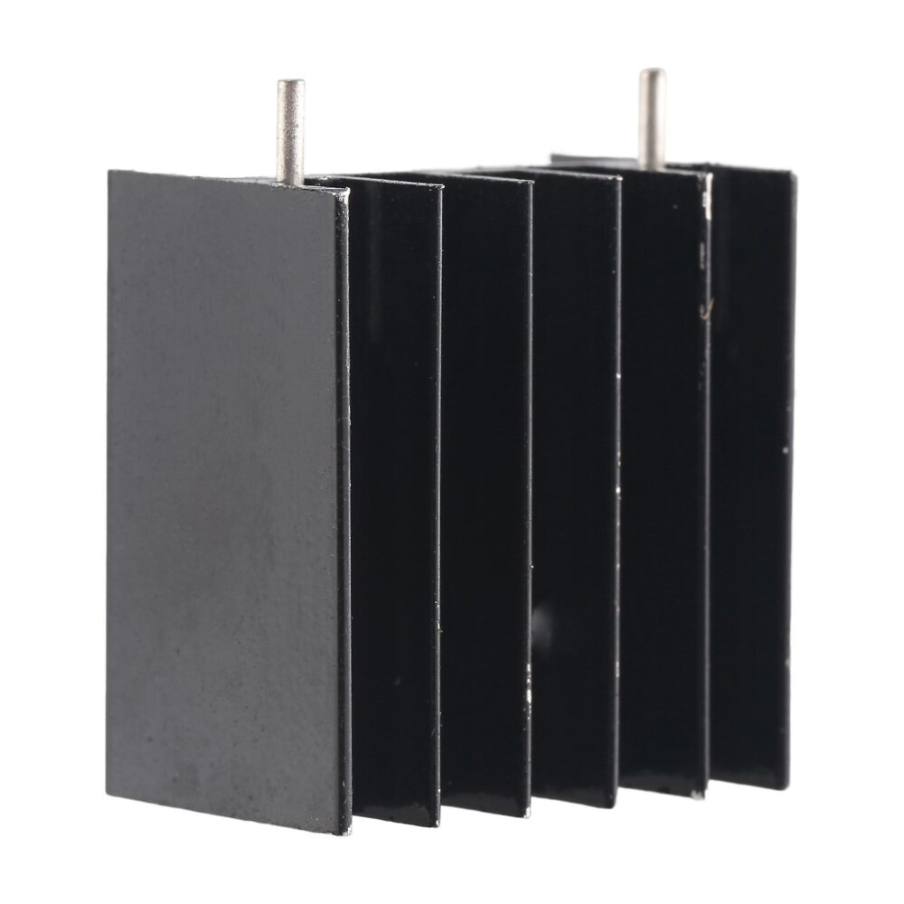 Aluminum Heatsink 30×12×34mm High Efficiency Thermal Dissipation 8 Fins (Silver)
