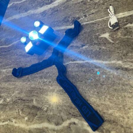 USB Rechargeable Headlamp Flashlight – 5 LED, 4 Modes
