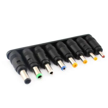 DC Power Jack Female Adapter To 8 Interchangeable Male Tips