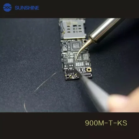 SUNSHINE SS-900M-T-KS Pure Copper Curved Soldering Tip for Mobile Repair | 99.99% Copper Jumper Wire Head