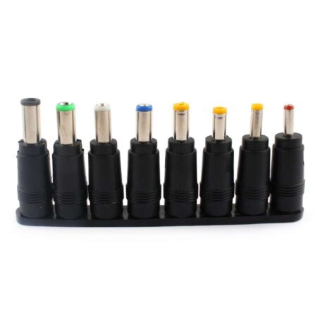 DC Power Jack Female Adapter To 8 Interchangeable Male Tips