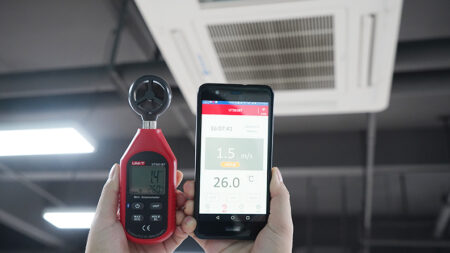 UT363-BT Mini Anemometer – Bluetooth Wind Speed & Temperature Meter