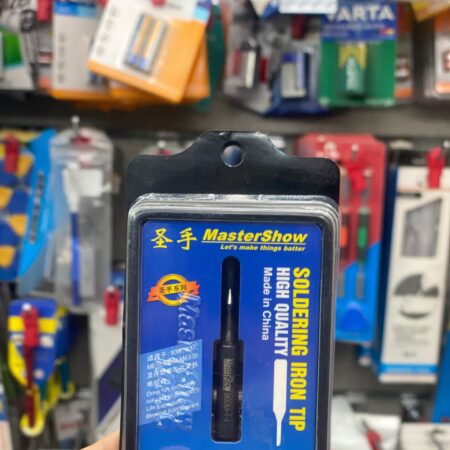 MasterShow 900M-T-I Straight Soldering Tip – Black Coated Precision Tip for Hot Air Stations