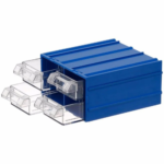 MANO MK-32 Plastic Storage Drawer – Blue – 110×120×62 mm – 4 Drawers – Made in Turkey