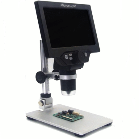 G1200 LCD Digital Microscope 7 inch 1080P ,1200X, 12MP Camera, 10 LED, Line Controller