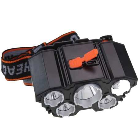 USB Rechargeable LED Headlamp Flashlight - 4 Mode, 5 LED L-T21