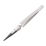 ST-12 Reversed Action Tweezer – Stainless Steel with Ceramic Black Tip