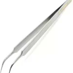 Sunshine ST-14S Curved High Precision Tweezer – Stainless Steel, Anti-Acid, Anti-Magnetic