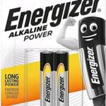 Energizer power AA2 Alkaline Batteries Pack of 2 1.5V