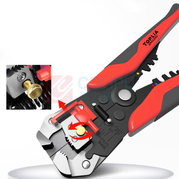 TOPLIA WP022002 Cable Crimping & Wire Stripping Tool – 205mm – 0.25–6.0mm² 3 DetailBig 24
