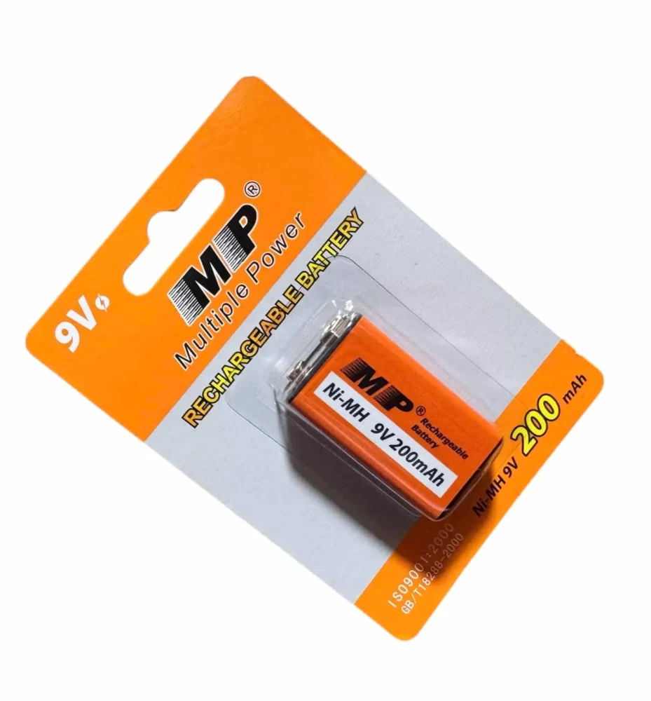 MP Rechargeable 9V Battery – 200mAh Ni-MH