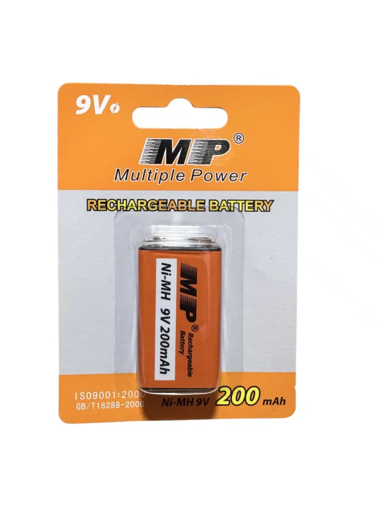 MP Rechargeable 9V Battery – 200mAh Ni-MH