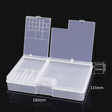 Multifunction Repair Storage Box – Transparent Organizer 180×115×35mm