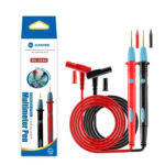 SUNSHINE SS-024A Stainless Steel Gold Needle Multimeter Pen – 1000V 20A – High Precision Test Leads