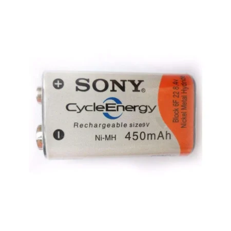 Sony Rechargeable 9V 450mAh NiMH Battery – Long Life, Eco-Friendly Power