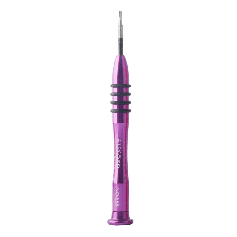 M&R Slotted Screwdriver 1.5x25mm (-) NO:668 – Precision Flathead Tool – 1 Peaces – Random Color