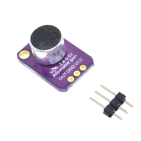 MAX4466 Electret Microphone Amplifier with Adjustable Gain