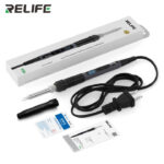 RELIFE Digital Soldering Iron 90W | 936-Compatible, 120–550 °C, Auto Sleep (Knife Tip Only)