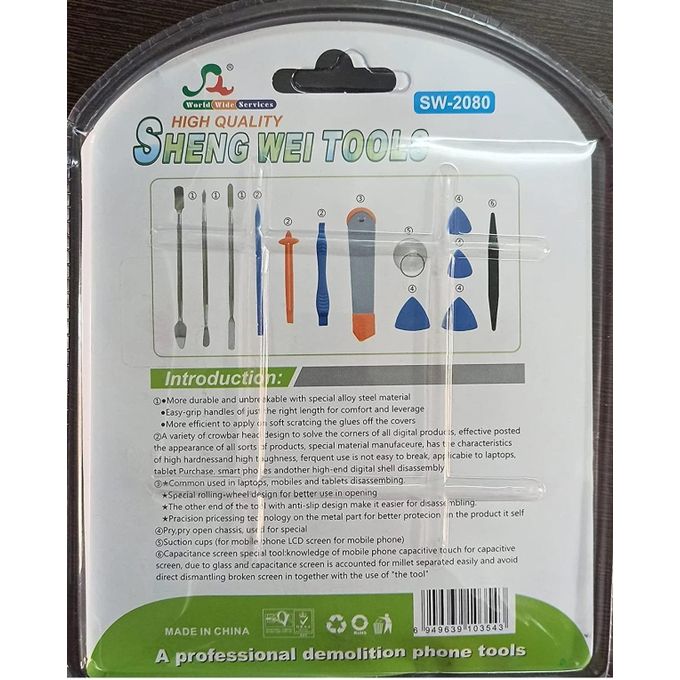 SW-2080 13-in-1 Mobile Phone Opening and Disassembly Tool Kit