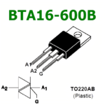 BTA16-600B Triac 16A 600V Insulated-Tab TO-220 | Robust AC Switching