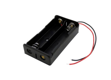 18650 Battery Holder 2 Cells with Wires – 2 Cells in Series
