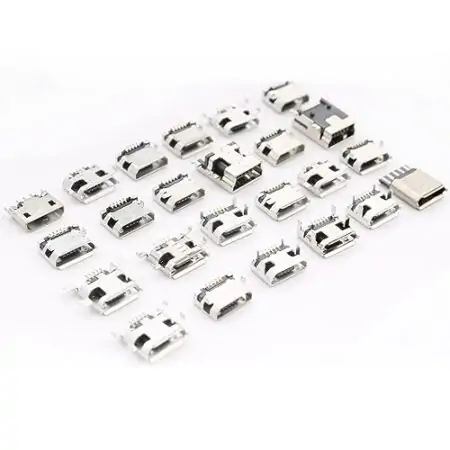 USB Connector Kit – 240 pcs, 24 Values (Micro-USB Assortment)