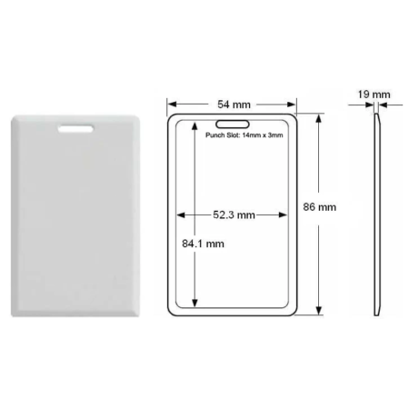 125kHz RFID Thick Card (VISID‑EM, Printed Serial)