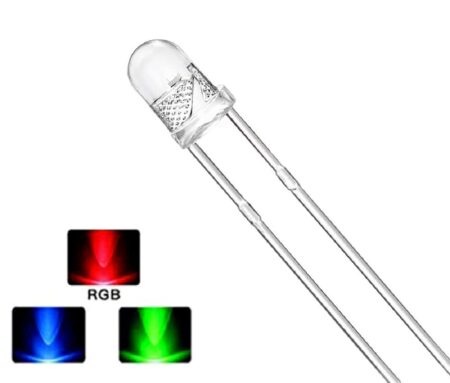 LED RGB 2 Pin 7-Color Auto Flash LED | 5mm RGB Blinking Light
