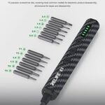Relife Electric Precision Screwdriver E1, 5-Speed, USB-C (12 Bits)