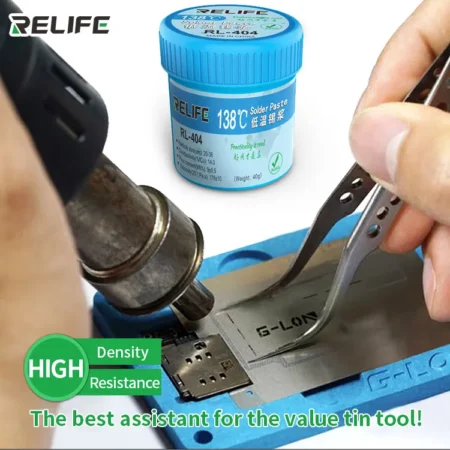 Relife RL-404 40g 138°C Low-Temperature Melting Point Lead-free Tin Solder Paste for Mobile Phone BGA Repair