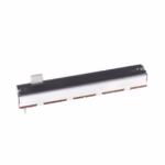 Linear Slide Pot 10k (103) — 3-Pin, 45×10 mm Body, 5 mm Plastic Shaft, Center Detent
