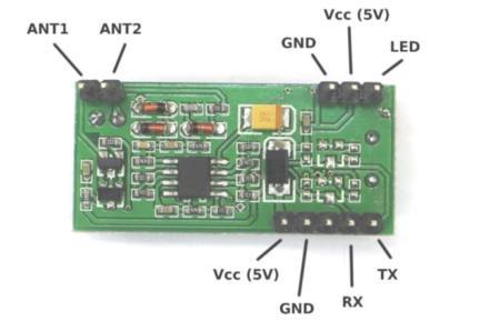 RDM6300 125kHz RFID Reader Module (UART TTL) + External Antenna