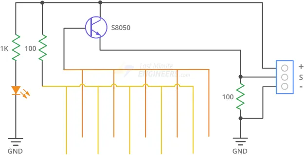 Water Level Detection Sensor Module 6 Water Level Sensor Circuit Diagram