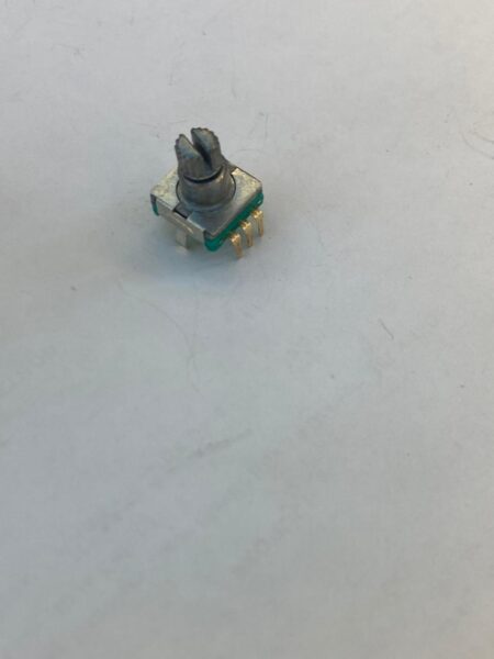 EC11 Rotary Encoder with Push Button — 5-Pin, Detented, 12.4×12.0 mm Body, 12 mm Shaft - 1PCS