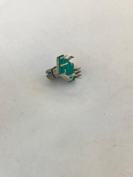 EC11 Rotary Encoder with Push Button — 5-Pin, Detented, 12.4×12.0 mm Body, 12 mm Shaft - 1PCS