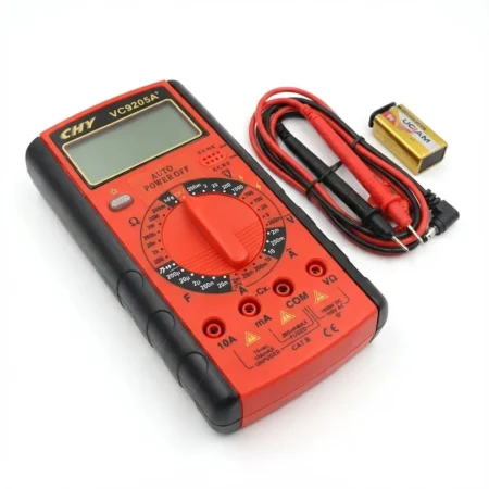CHY VC‑9205A Digital Multimeter  (1999‑Count LCD, hFE, Auto Power‑Off)