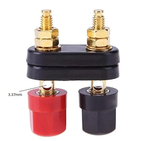 Dual 4mm Banana Binding Post Speaker Terminal Red & Black
