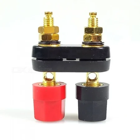 Dual 4mm Banana Binding Post Speaker Terminal Red & Black