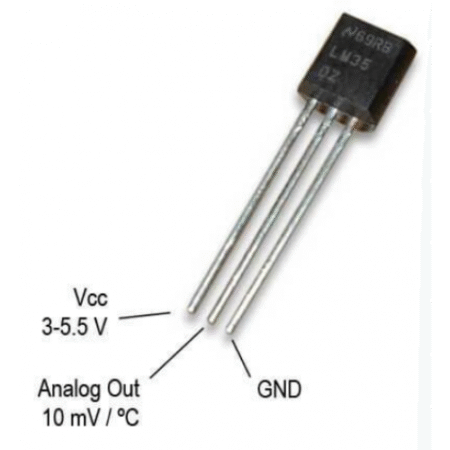 LM35DZ Temperature Sensor – Original Analog IC