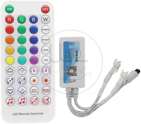 SP611E Bluetooth, IR & Music Controller for WS2812B, WS2811 and SK6812 Addressable LED Strips