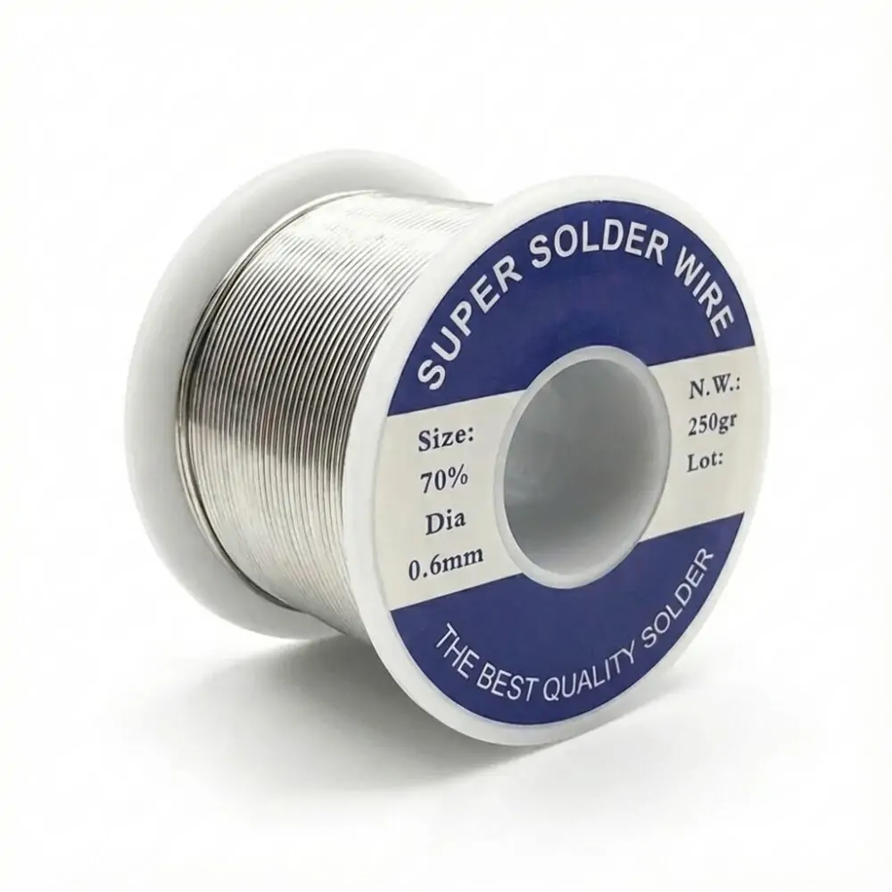Super Solder Wire 70/30 – 0.6mm, 250g Spool (Made in Taiwan)