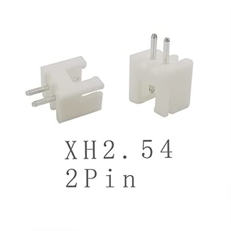 JST-XH 2.54mm 2-Pin Connector – XH-2A Straight Vertical Type