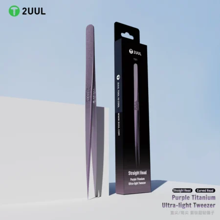 Titanium Precision Tweezer TI21 – Purple Ultralight Tool