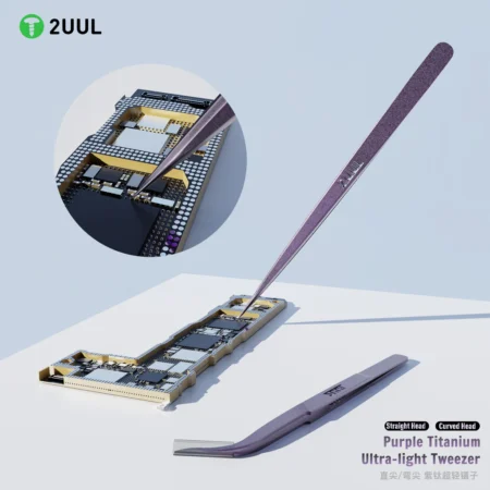 Titanium Precision Tweezer TI21 – Purple Ultralight Tool