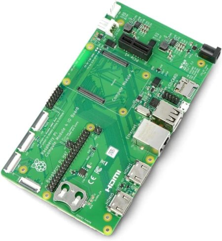 Raspberry Pi Compute Module 4 IO Board (CM4) — Dual HDMI 2.0, PCIe x1, USB Hub, RTC