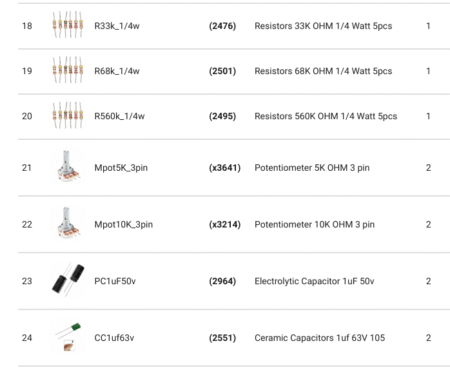 BUE Student Electronics & Digital Circuits Kit (Course Lab Ready)