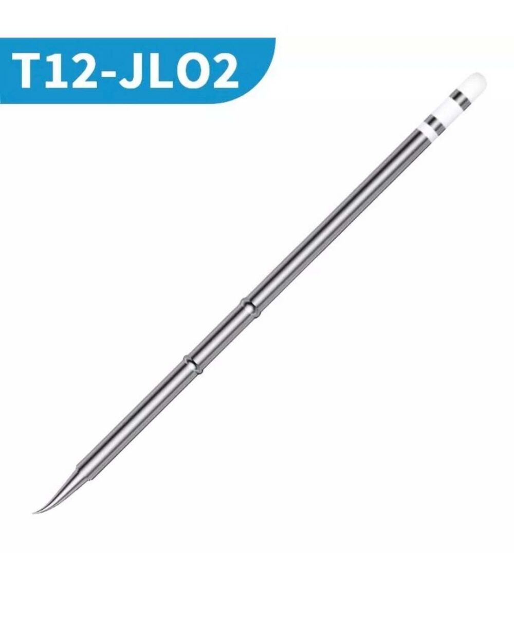 T12-JL02 MR Soldering Tip – Bent Conical for T12 Stations