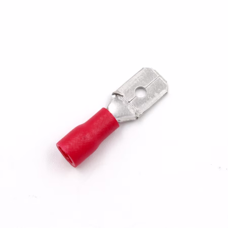 Male Disconnect Terminal MDD1.25-250 (Red) – 6.3mm Tab, 22–16 AWG