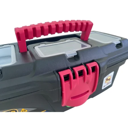 MANO Plastic Toolbox with Top Organizers — 13-Inch (320×165×136 mm)