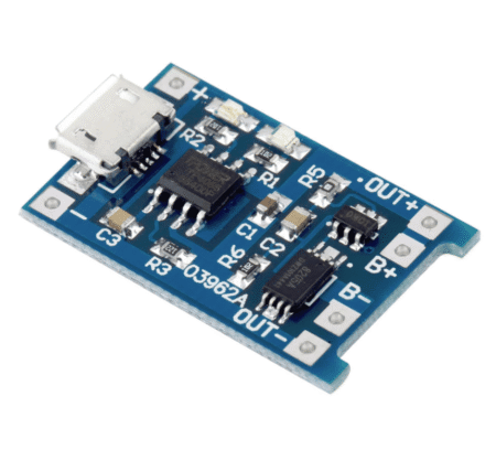 TP4056 Lithium Battery Charger Module with Micro USB & Protection